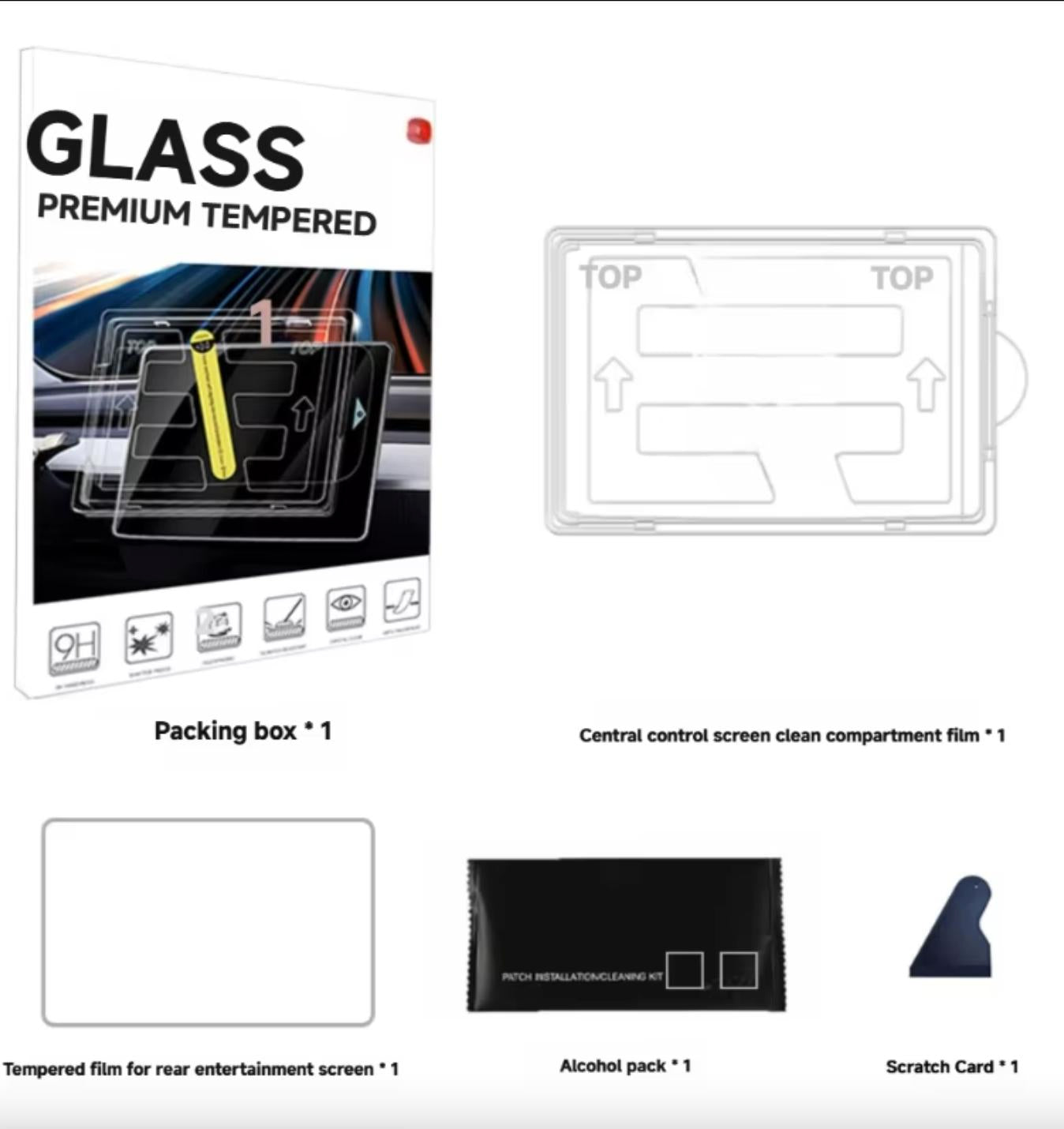 Tesla Model 3/Y Matte Tempered Glass Screen Protector