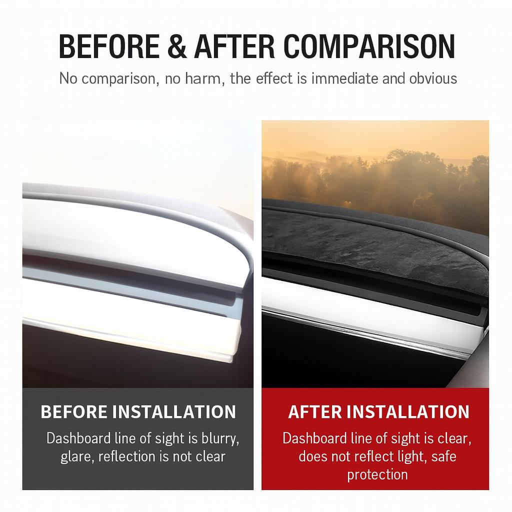 Tesla Dashboard Cover for Model 3/Y - Heat Insulation Anti-Glare