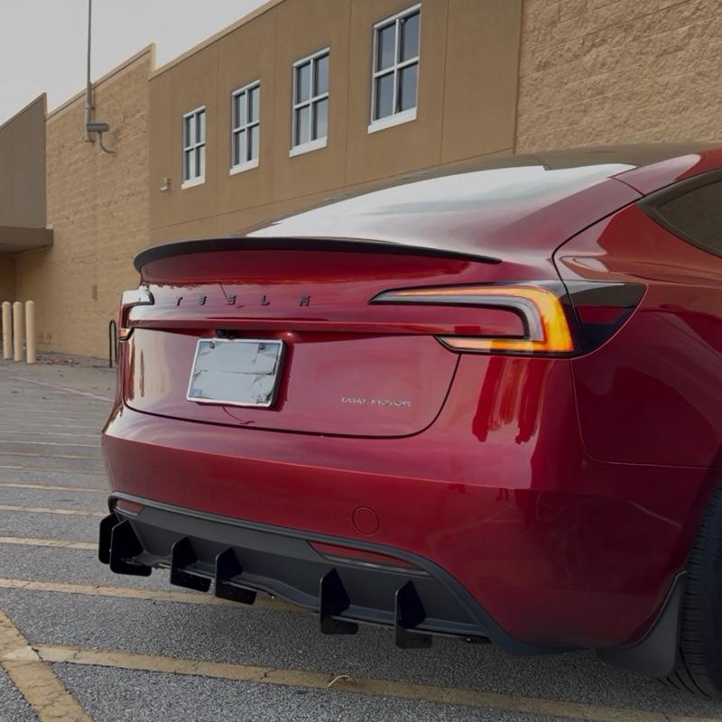 Model 3/Y Rear Diffuser Gloss Black Aero Kit