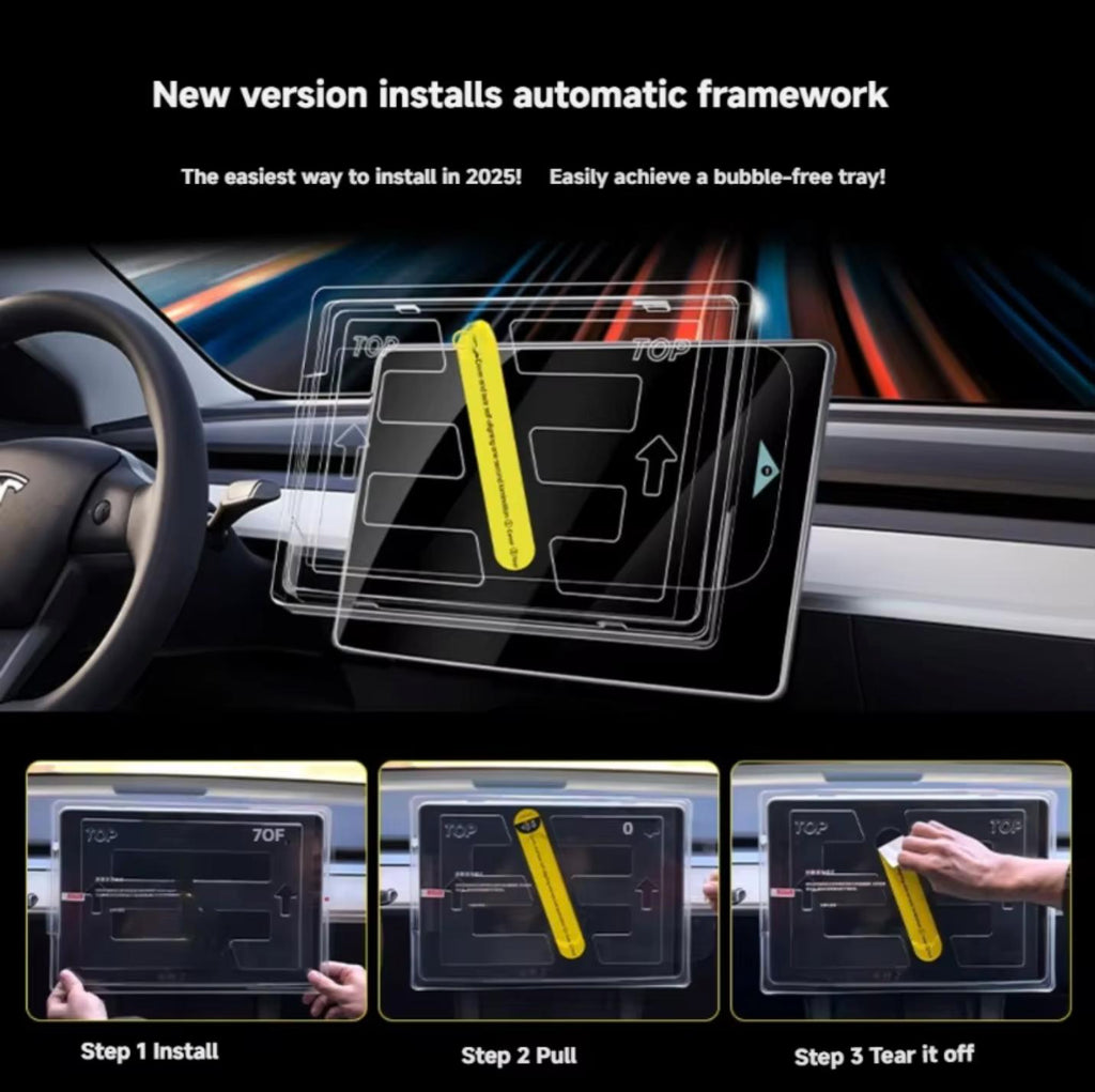 Tesla Model 3/Y Matte Tempered Glass Screen Protector