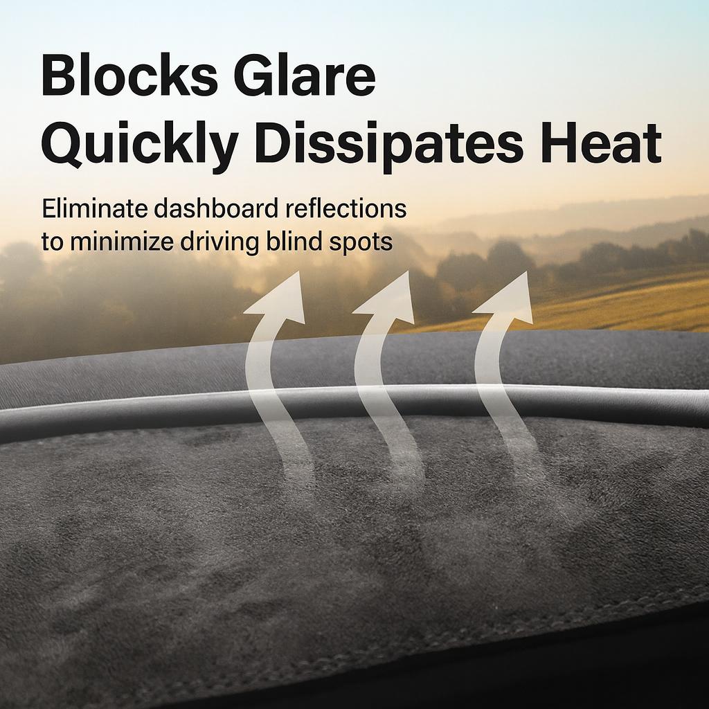 Tesla Dashboard Cover for Model 3/Y - Heat Insulation Anti-Glare