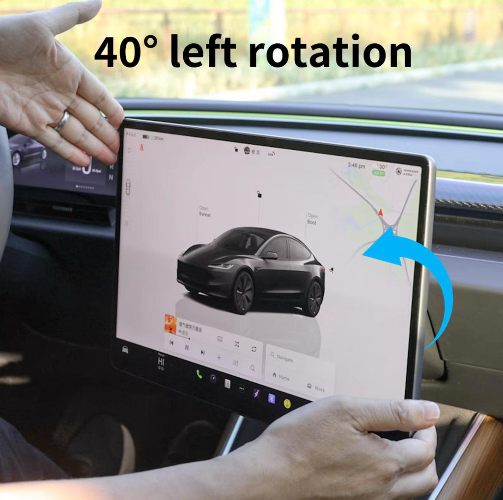 Tesla Model 3/Y Screen Tilt Bracket | 4-Way Adjustable Swivel Mount