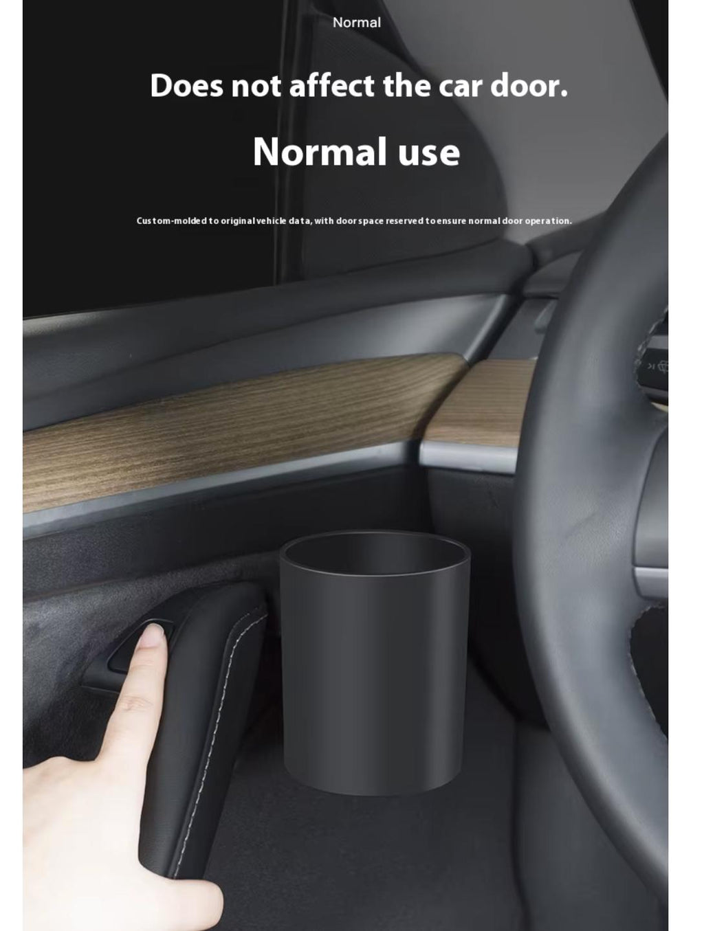 Tesla Door Side Cup Holder Storage Compartment for Model 3/Y