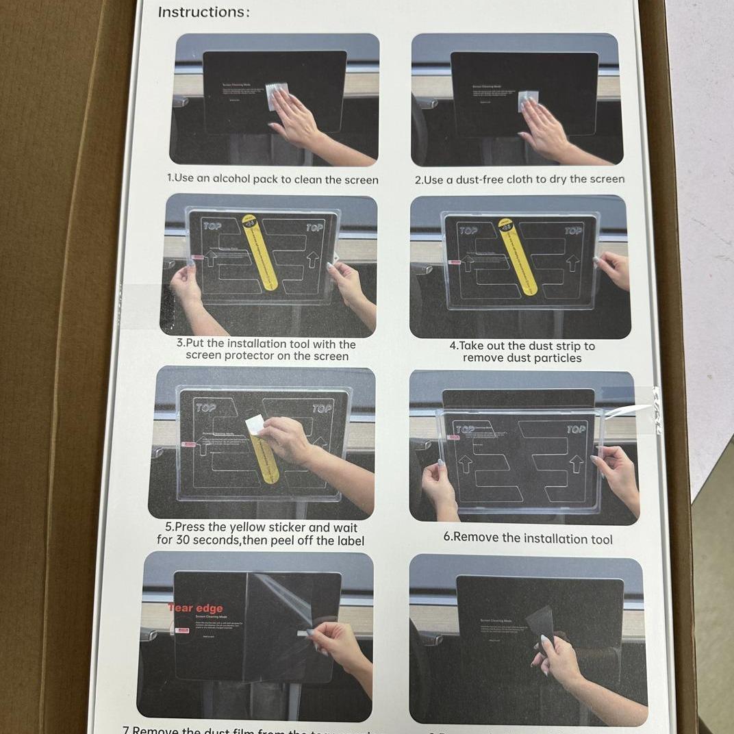 Tesla Model 3/Y Matte Tempered Glass Screen Protector