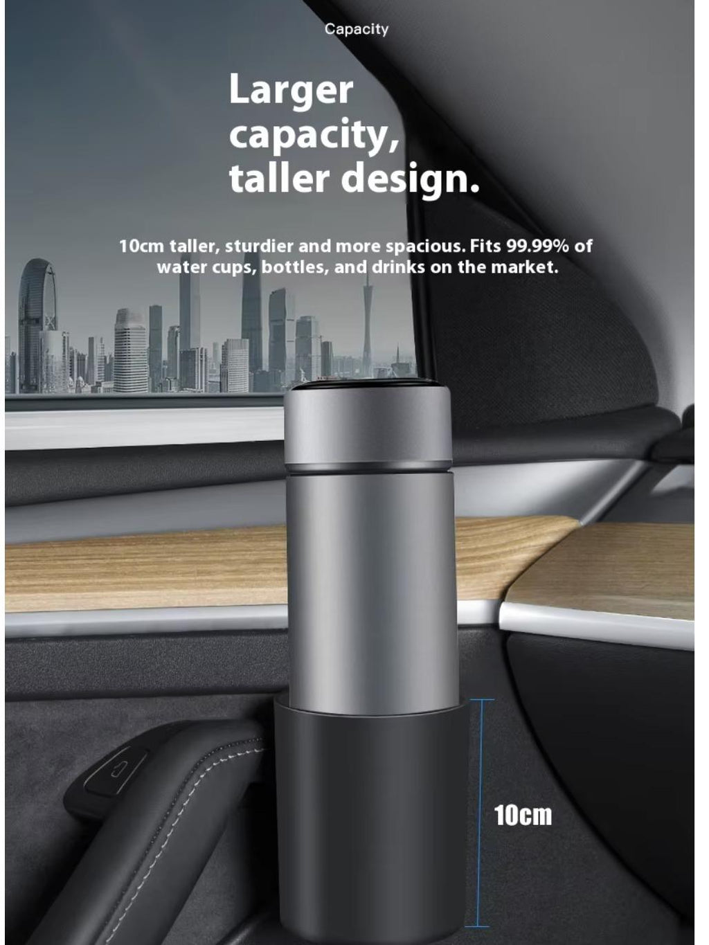 Tesla Door Side Cup Holder Storage Compartment for Model 3/Y