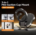 3-in-1 Mini Suction Cup Magnetic Phone Mount | 360° Rotating Phone Holder