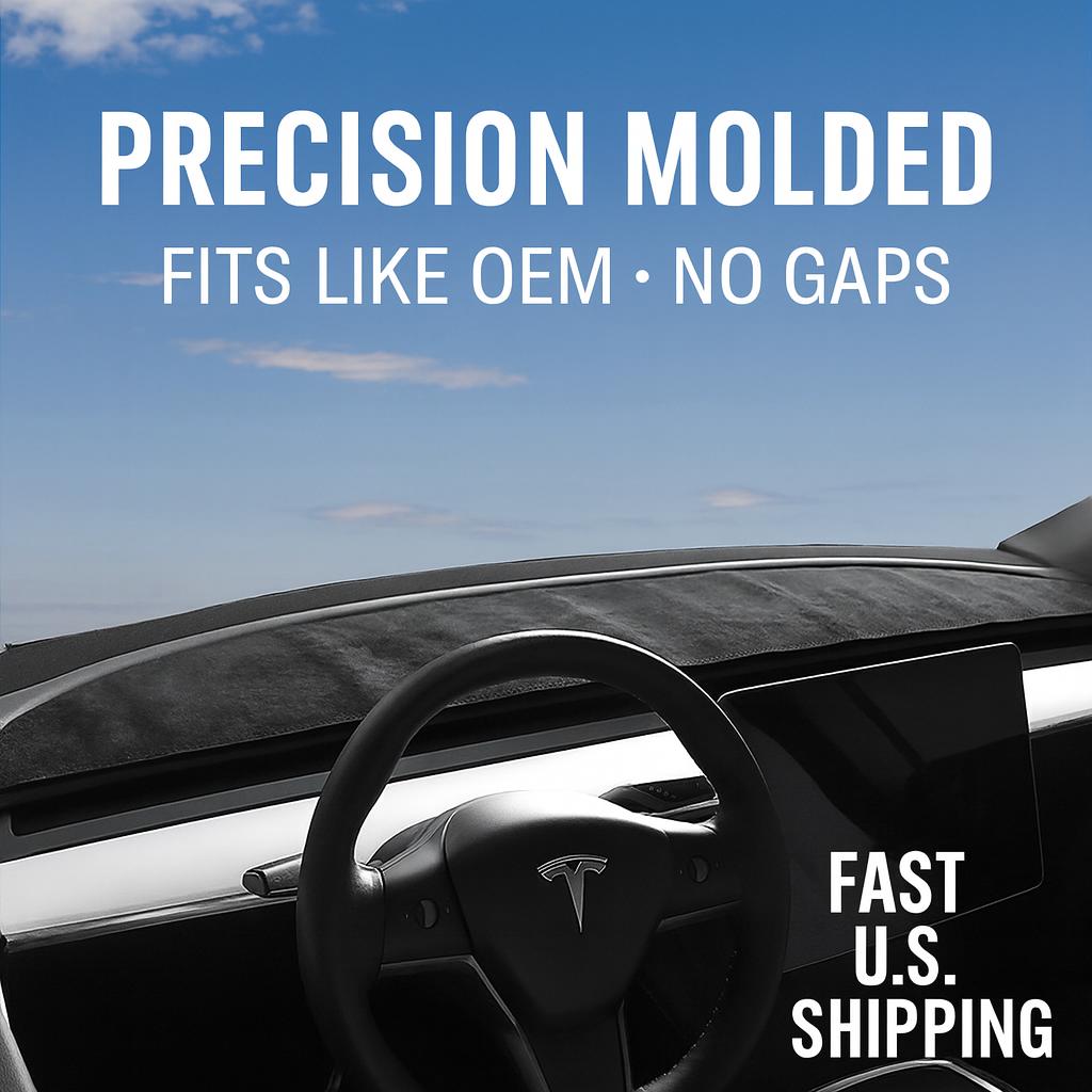Tesla Dashboard Cover for Model 3/Y - Heat Insulation Anti-Glare