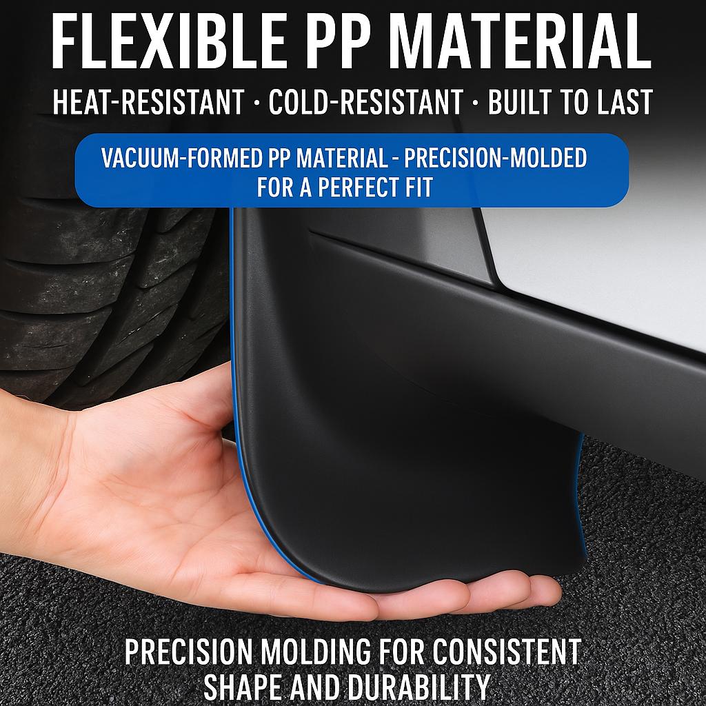 Mud Flaps for Tesla Model Y | No-Drill Front & Rear Protection