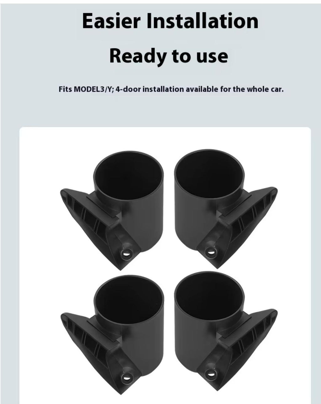 Tesla Door Side Cup Holder Storage Compartment for Model 3/Y