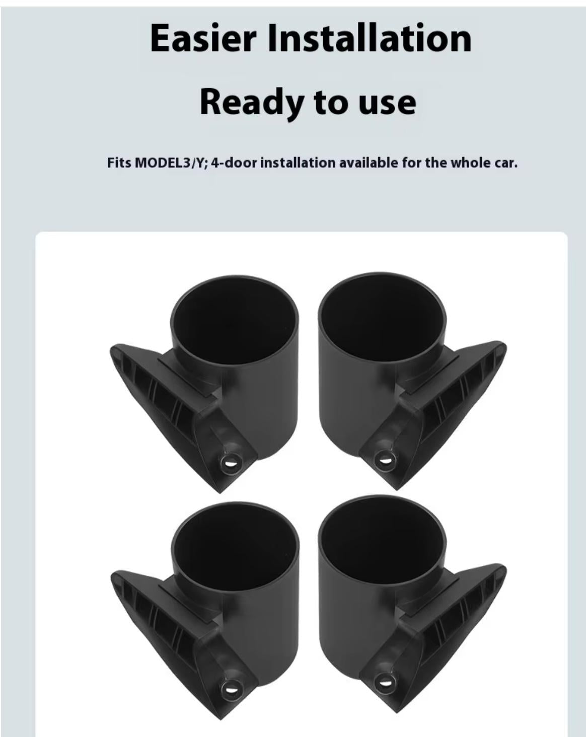 Tesla Door Side Cup Holder Storage Compartment for Model 3/Y
