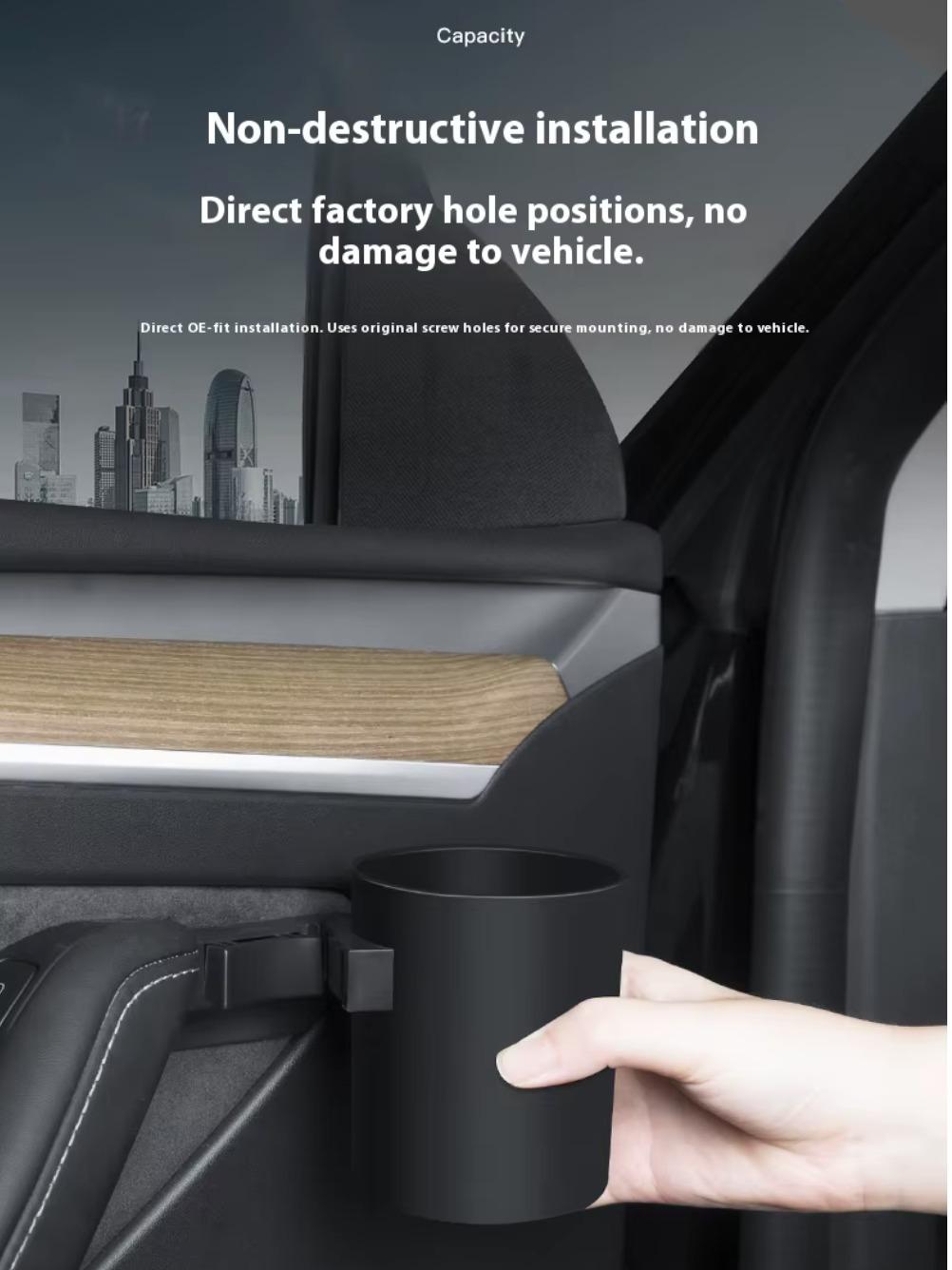 Tesla Door Side Cup Holder Storage Compartment for Model 3/Y
