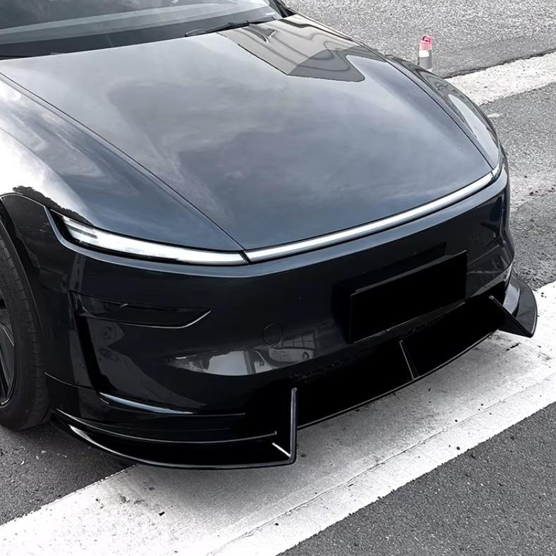 Tesla Model Y Front Lip Spoiler Gloss Black or Carbon Fiber Finish