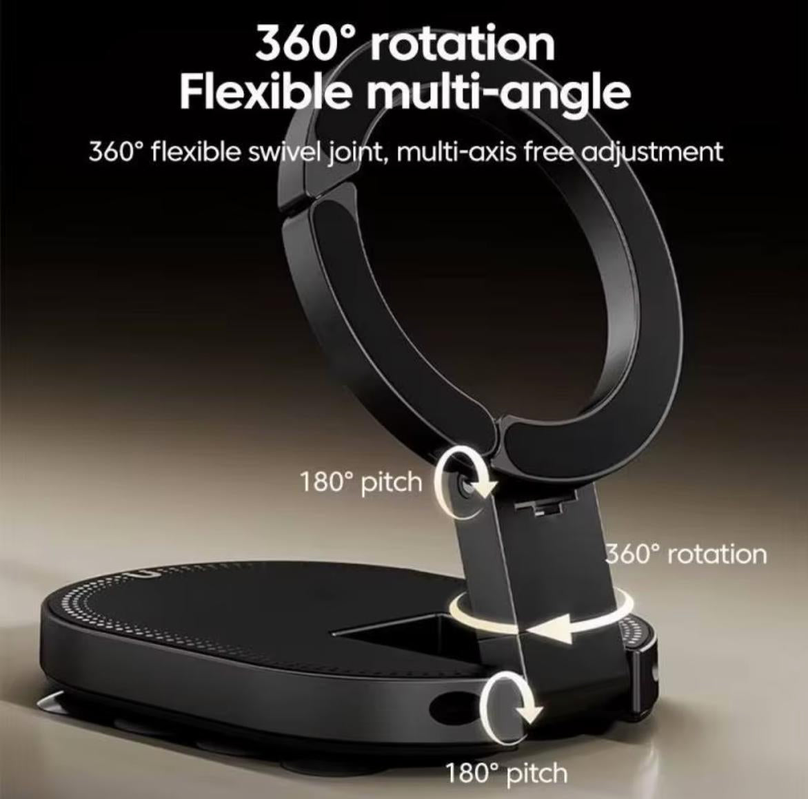 3-in-1 Mini Suction Cup Magnetic Phone Mount | 360° Rotating Phone Holder