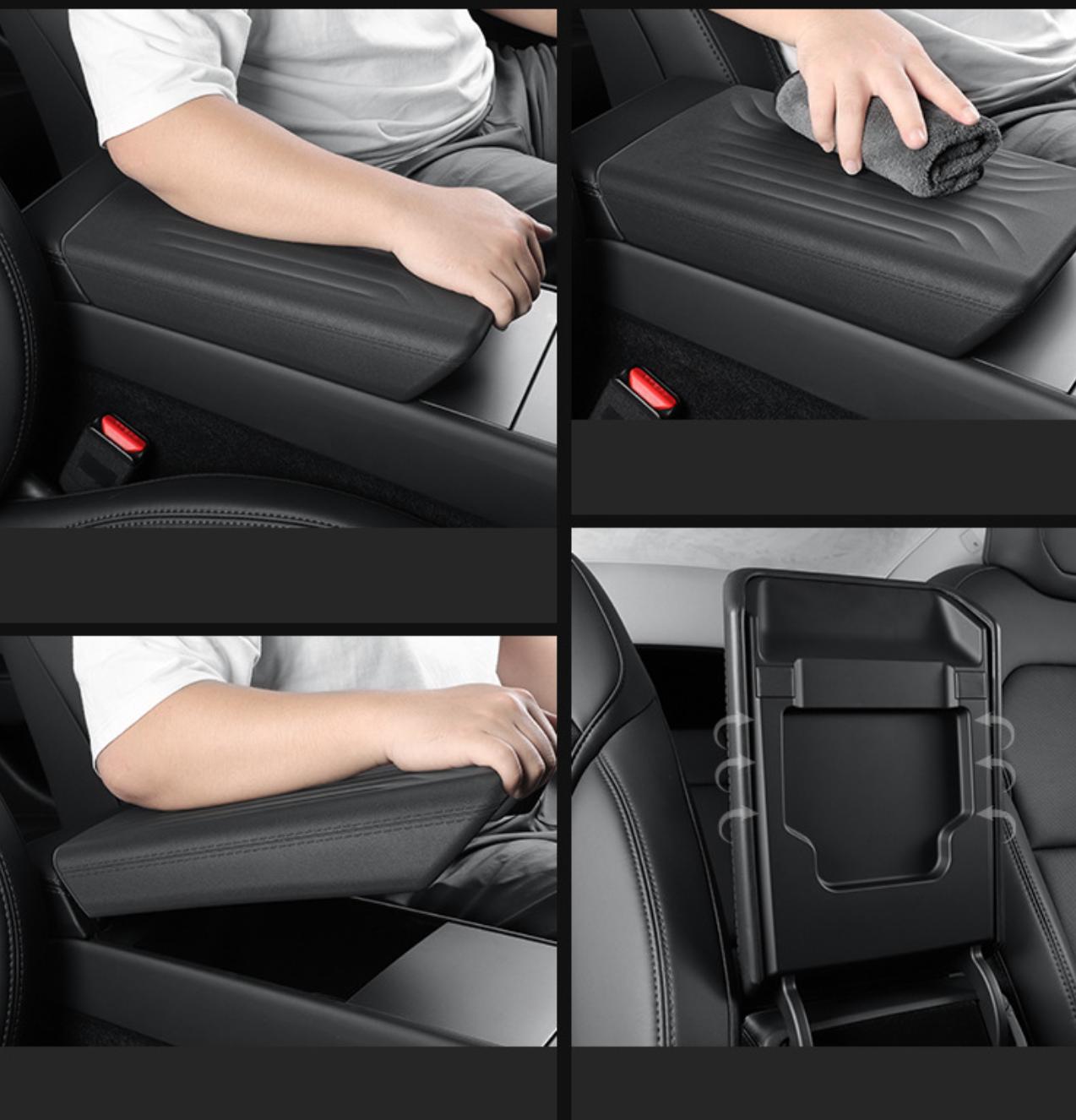 Tesla Armrest Cover for Model 3/Y – TPE Center Console Protection
